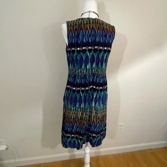 Dress barn sz 4 dress multi print abstract print - Picture 3 of 11
